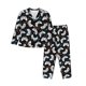 thumbnail image 1 of Balery Game Conjunto de Pijama con Estampado para Mujer, Conjunto de Dos Piezas con Manga Larga, Ropa de Dormir Suave con Bolsillos, Pijamas Cómodos-Medium, 1 of 7