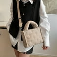 thumbnail image 6 of Women Top Handle Bag Puffer Crossbody Bag Handbag Korean Styles Shoulder Bag, 6 of 8