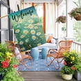 thumbnail image 3 of Spring Summer Garden Flag Daisy flowers 12×18 Inch Double Sided Outside Welcome Flag Small Burlap for Seasonal Outdoor Yard Decoration, 3 of 6