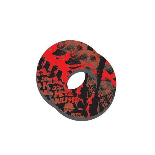 Factory Effex (14-67952 Red/Black Moto Grip Donut - Pair