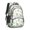 Dinosaur and Rose, variant on Dinosaur and Leaf Black Pattern Cute School Backpack Bag with Padded Back and Adjustable Shoulder Straps 16.9 X 12.6 X 5.9 Inches