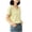 Yellow, variant on Vivianyo HD Women's V-Neck Short Sleeve Basic T Shirt, Casual Soft Loose Fit Daily Summer Tee Top, Women's Green, Sizes S-2XL