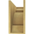 thumbnail image 4 of 9"W x 27"D x 18"H Classic New Brighton Rough Cedar Woodgrain TimberThane Corbel, Primed Tan, 4 of 6