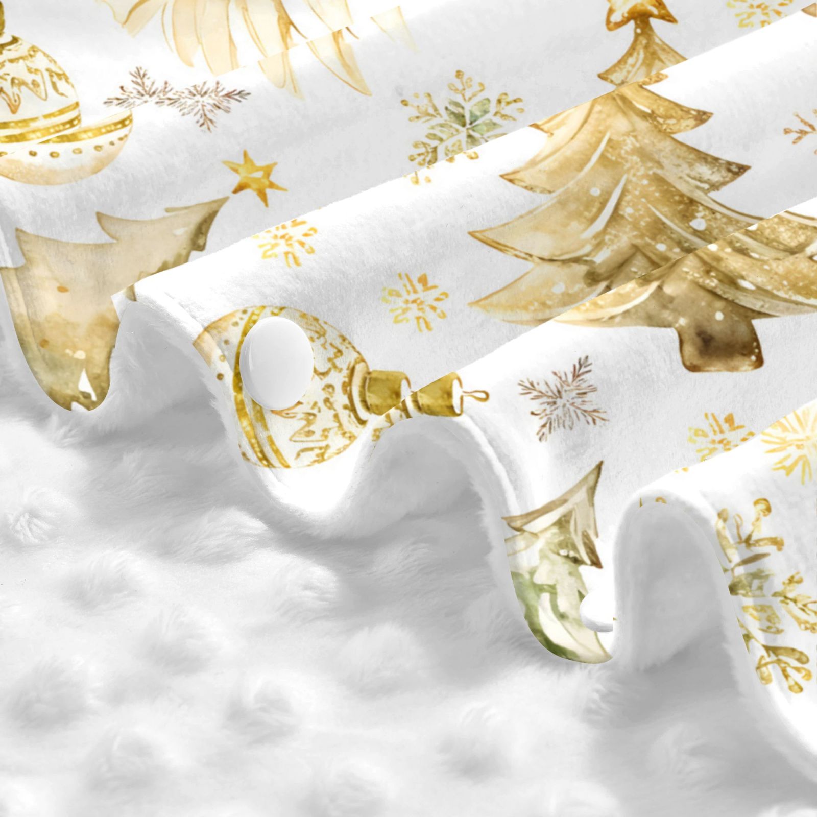 Car Seat Cover Baby - Gold Christmas Tree Breathable Infant Car Seat Cover for Baby Carseat, Lightweight Comfort Baby Essentials Must Haves Newborn Stuff for Girl Boy