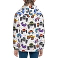 thumbnail image 6 of Pofeuu Cartoon Monster Trucks1 Print Teenage Zipper Hoodie Sweatshirts Hooded Casual Jackets With Pocket For Boys Girls-Medium, 6 of 6
