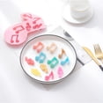thumbnail image 1 of Oleegame 1PC Cookie Mold Music Note Silicone Fondant Molds Musical Cake Candy Chocolate Decorating Tools DIY Craft Project Pink, 1 of 4