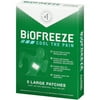 Biofreeze Menthol Pain Relief Gel Patches, Large (Pack of 24)