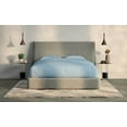 thumbnail image 4 of Luxury 400 Thread Count, 4 Piece Bed Sheet Set, 18" Deep Pocket, 100% Egyptian Cotton, Full Size - Light Blue Solid, 4 of 7