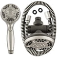 thumbnail image 2 of Waterpik 12-Mode 2-in-1 Dual Shower Head System with 5-Foot Hose and PowerPulse Therapeutic Massage, Brushed Nickel, XET-639E-649E, 2 of 8