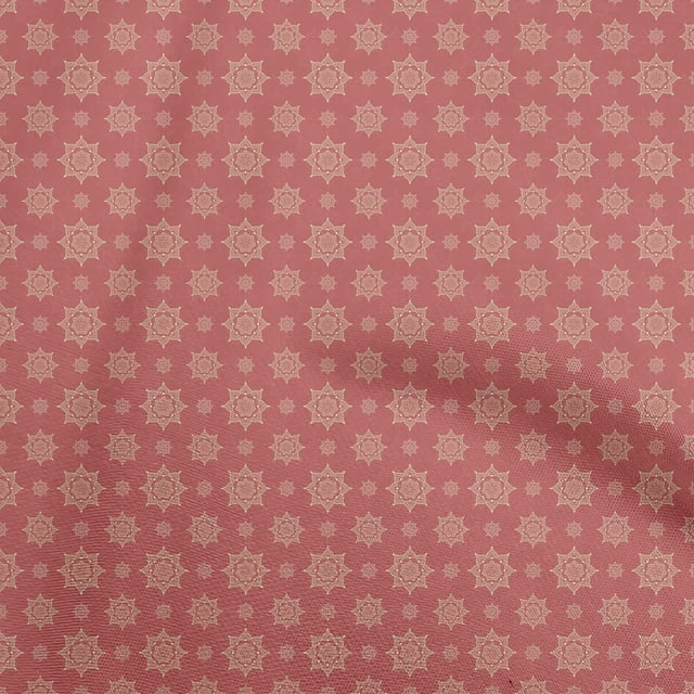 oneOone Polyester Lycra Red Fabric Asian Ornamental Sewing Craft Projects Fabric Prints By Yard 56 Inch Wide