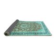 thumbnail image 2 of Ahgly Company Indoor Rectangle Medallion Turquoise Blue Traditional Area Rugs, 2' x 4', 2 of 4