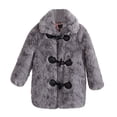 thumbnail image 1 of Gibobby Grandes NiñosAbrigo para niñas y niños, abrigo grueso a de viento para invierno, chaqueta para niños, chaqueta cálida de lana para exteriores(Gris, 5-6 Años), 1 of 4