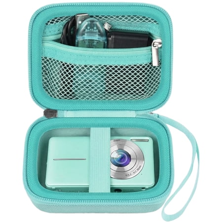 Case Compatible with VAHOIALD FHD 1080P Digital Camera/for CAMKORY Digital Point and Shoot/for KODAK PIXPRO FZ45-BK 16MP Vlogging/for IWEUKJLO/for Nsoela, Holder for SD Card More (Green)
