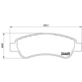 thumbnail image 2 of BALATAS BAJOS METALES DUCATO 2012 FIAT 2.3L L4 Traseras BREMBO ., 2 of 5