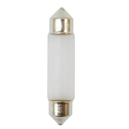 Xenon Festoon Frosted Bulb - USHIO 10W 12V FST Xenon Frosted Miniature Automotive Light Bulb