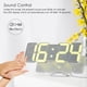 thumbnail image 4 of Control remoto digital 3D inalámbrico RGB Reloj de alarma USB Tiempo / Temperatura / Visualización d Tomshoo Blanco, 4 of 7