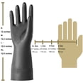 thumbnail image 2 of Guantes de látex resistentes a productos químicos ROYAKI, talla L, 1 par, 2 of 6