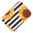 thumbnail image 2 of 1pc Kitchen Mat Delicate Sunflower Black White Striped Pattern Floor Mat, 2 of 6