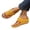 Yellow, variant on Womens Leather Wedges Sandals Open Toe Slip on Orthopedic Correction Comfortable Sandals Summer Casual Light Weight Slippers,Yellow 41