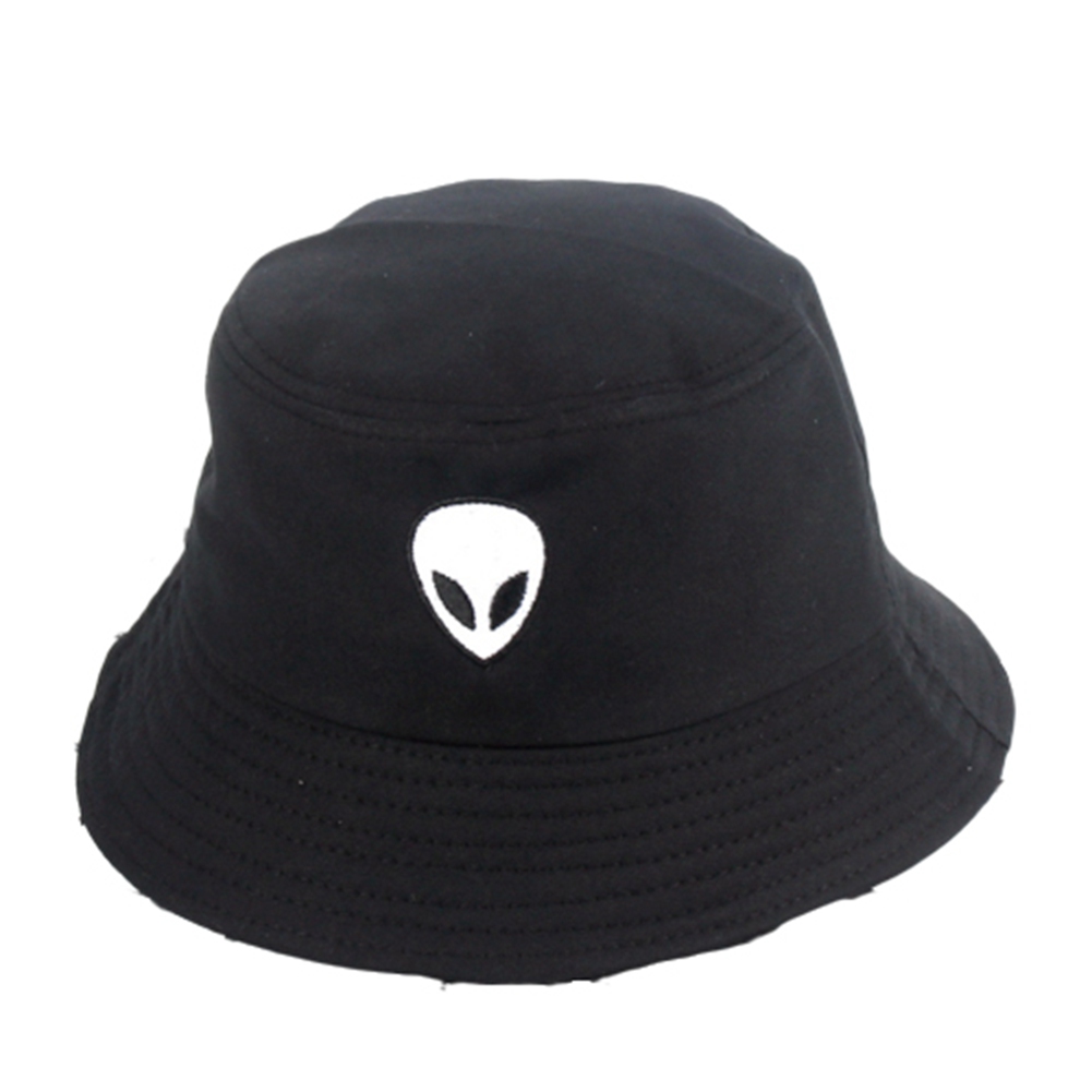 Hit Upon Black White Solid Alien Bucket 