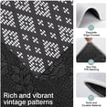 thumbnail image 3 of Black Geometric Diamond Dot Pattern Kitchen Rugs Sets Of 3,Kitchen Runner Rugs Non Skid Washable,Decorative Kitchen Floor Mats for Kitchen,Sink,Laundry,17"x30"+ 17"x47" + 17"x59", 3 of 6