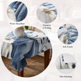 thumbnail image 5 of Blue Fall Pumpkins Table Cloth Waterproof Tablecloths, Maple Leaf Tree Thanksgiving Autumn Tablecloth Dining Table Cover for Kitchen Party Tabletop Outdoor, Square Tablecloth 60x60 Inch, 5 of 9