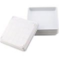 thumbnail image 4 of GIXUSIL 10 Pcs 9 x 9 Inch White Square Plant Saucer, Plastic Plant Saucer Drip Tray, Square Flower Pot Tray for Indoors and Outdoor Plant Pots, 1.26 Inch Deep, 4 of 7