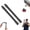 250mm*2, variant on 1/2 Flexible Shaft Extension Extender Torque Socket, Ratchet Spanners Electric Wrench Connecting Rod, flexible socket extension, for Tight Spaces Hand Drive Automotive Repair Tools