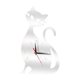 thumbnail image 2 of Reloj de pared con diseño de gato para habitación infantil, reloj de pared moderno y divertido, reloj silencioso. Plata, 2 of 9
