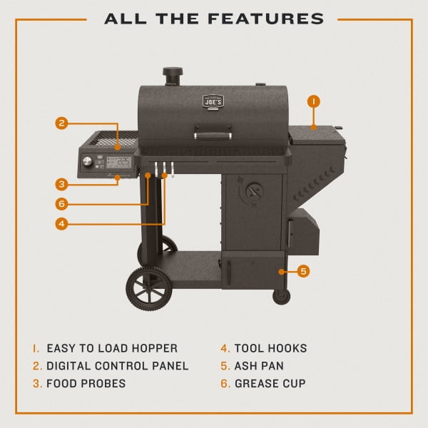 Oklahoma Joe’s® Tahoma® 900 Auto-Feed Charcoal Smoker & Grill with Wi-Fi®