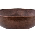 thumbnail image 2 of VR17BDB Large Round Vessel Hammered Copper Sink, 2 of 3
