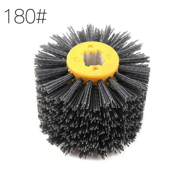 Abrasive Wire Drum Wood Metal Polishing Sanding Wet Dry Dual Use Sanding Wire Wheel Brush 180 Grids