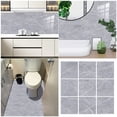thumbnail image 4 of CTIRCHIU 10 Sheets Imitation Tile Stickers Grey Square for Kitchen Walls, 4 of 8
