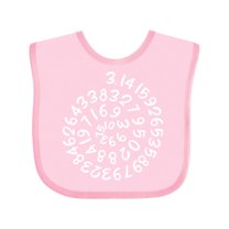 Inktastic Pi Day Pi Numerals in Spiral Boys or Girls Baby Bib