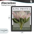 thumbnail image 4 of Stupell Industries Modern King Protea Flower Market Black Floating Frame Canvas Art, 17 x 21, by Jennifer Stith, 4 of 8