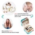 thumbnail image 4 of Christmas Sleigh Travel Portable Square Jewelry Box for Rings Earrings Necklaces Bracelets Girls Women Display Case Holder Organizer Stand Storage Box, 4 of 6