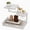 White, variant on 3-Tier Wood Desk Shelf Organizer Riser, 12.6 Inch Compact Desktop Hutch Storage Display Stand Set