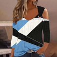 thumbnail image 1 of RXIRUCGD Blouse Décontractée à Rayures à Manches Courtes pour Femmes, Bleu, Taille: S, 1 of 5