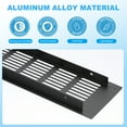 thumbnail image 3 of Uxcell 20"x3.2" Rectangle Air Vent Cover Door Grille Ventilation Cover Louvered with Screws for Cabinet Black, 3 of 7