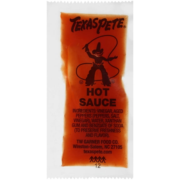 (Price/Case)Texas Pete Hot Sauce 7 Gram Packet - 500 Per Case