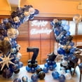 thumbnail image 3 of 60 Pcs Blue and Silver Balloons, Navy Royal Blue Silver Party Balloons with Metallic Confetti Helium Latex Balloons for Birthday Baby Showers Fathers Day 2025 Graduation Decoration, 3 of 3