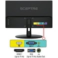 thumbnail image 4 of Sceptre - LED monitor - 20" (19.5" viewable) - 1600 x 900 HD+ @ 75 Hz - TN - 250 cd/m - 3000:1 - 3 ms - HDMI, VGA - speakers - black, 4 of 4