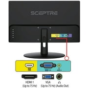 Sceptre - LED monitor - 20 (19.5 viewable) - 1600 x 900 HD+ @ 75 Hz - TN - 250 cd/m - 3000:1 - 3 ms - HDMI, VGA - speakers - black