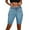 Light Blue, variant on LIIPEE Women Jean Shorts Elastic High Waisted Straight Leg Denim Shorts With Pockets Female Stylish Daily Wear Going Out Shorts,Dark Blue,M