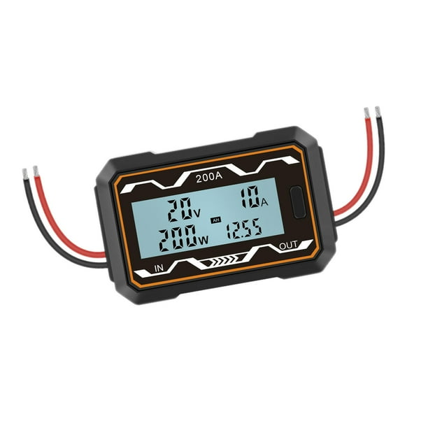 Medidor de vatios con retroiluminación Zulema Medidor de amperios de voltaje de vatios para circuitos de RC Hobby 200A