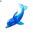 thumbnail image 1 of Dolphin Statue Clear Vivid Colorful Lovely Small Animal Glass Miniature Home Decoration, 1 of 11