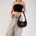 thumbnail image 4 of Bolso Mano Hobo Bag Crescent Hombro Mariposa Casual para Mujeres Niñas, 4 of 7
