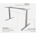 thumbnail image 3 of Vifah SmartDesk Autonomous Dual Motor DIY Metal Standing Desk Frame in Gray, 3 of 3