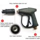 thumbnail image 5 of Boquilla metálica para pistola de lavado de coches de alta presión - patrones de pulverización ajustables múltiples, ergonómica 25 cm, interfaz exterior exterior de latón M22 de aleación 14 mm, negro, 5 of 6