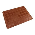 thumbnail image 1 of Bandeja de Tapete de Silicona para de Macarrón de 48 Agujeros, Suministros Hechos a Mano para Macarrones, Antiadherente Baoblaze Estera del macaron del silicón, 1 of 8